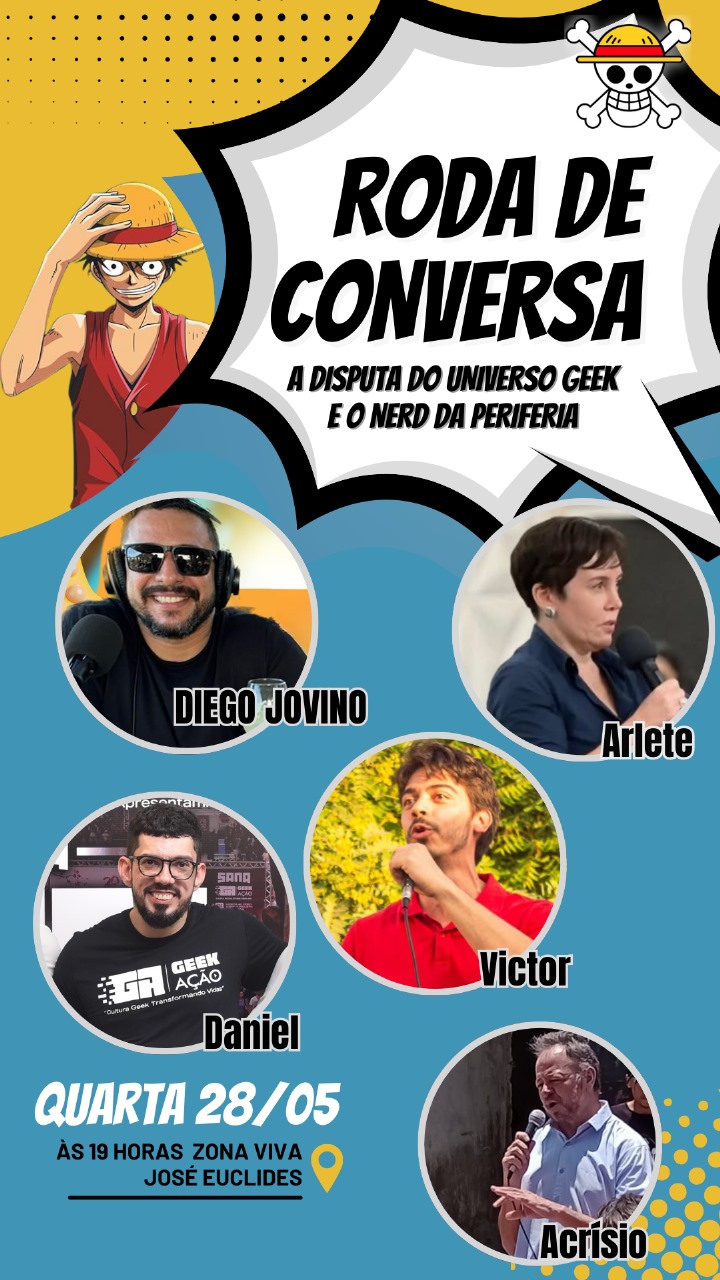 Roda de conversa debate cultura geek nas periferias e discute criação de biblioteca no José Euclides